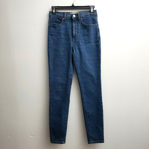 Everlane Womens Jean 26 Blue High Rise Skinny Leg Ankle Stretch - Picture 1 of 8